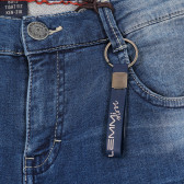 Jeans de bumbac pentru băieți - albastru LEMMI 179861 3