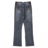 Jeans din bumbac albastru pentru fete Complices 179886 4