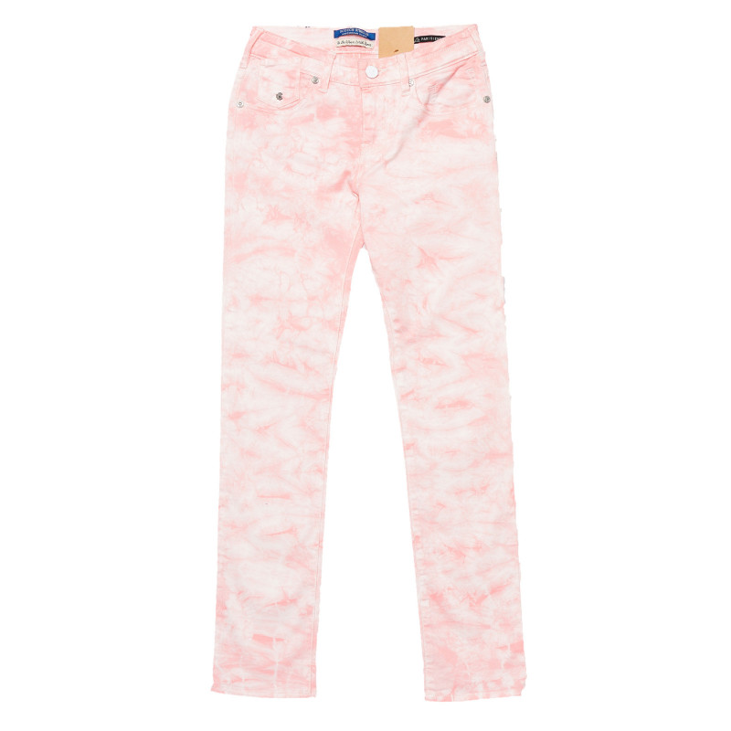 Jeans de bumbac pentru fete, roz  179887