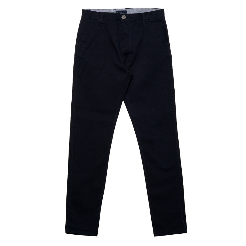 Pantaloni de bumbac pentru băieți, de culoare neagră  179895