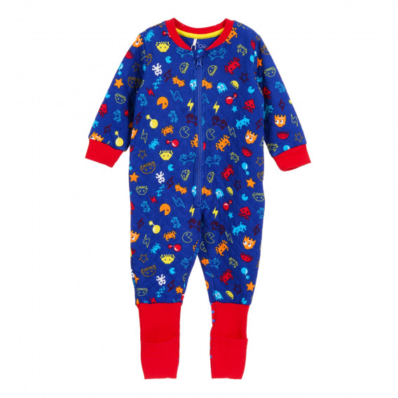 Pijamale de bumbac pentru băieți cu imprimeu de joc video Chicco 179964 