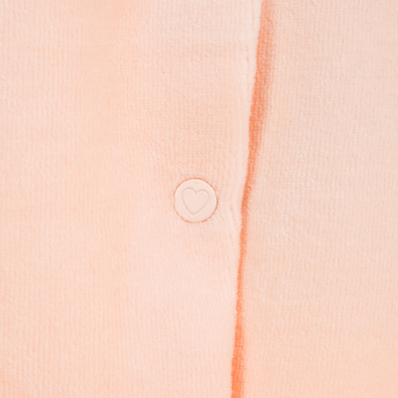 Salopetă de pluș cu elemente cusute în față, roz Chicco 180001 3