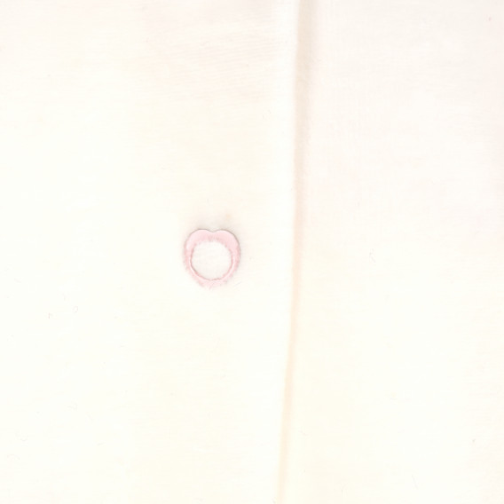 Salopete de pluș pentru bebeluși cu dungi roz și aplicații cusute Chicco 180021 3