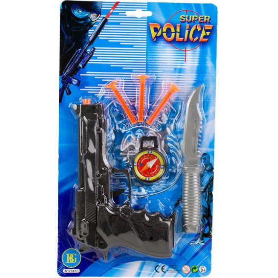 Armă de poliție cu accesorii Dino Toys 18003 
