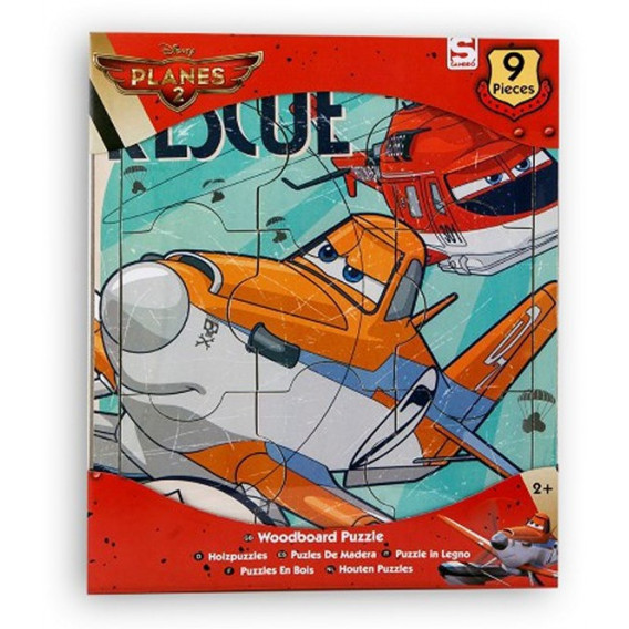 Puzzle din lemn, avioane Dino Toys 18004 
