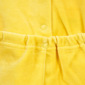 Salopetă din pluș cu mâneci lungi și aplicație leu pentru bebeluși, galbenă Chicco 180041 3