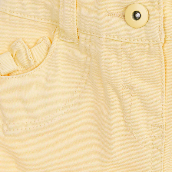 Pantaloni bebeluși din bumbac, pentru fete, galben Tape a l'oeil 180072 2