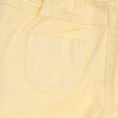 Pantaloni bebeluși din bumbac, pentru fete, galben Tape a l'oeil 180073 3