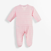 Salopetă de bumbac cu volane roz cusute, pentru bebeluși  PIPPO&PEPPA 180118 5