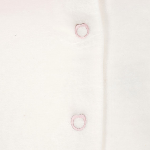 Salopete de pluș pentru bebeluși cu dungi roz și aplicații cusute Chicco 180319 7