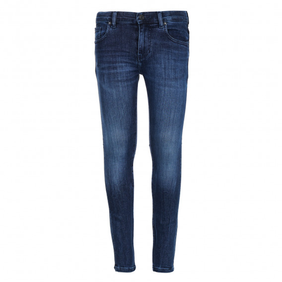 Jeans pe corp, pentru fete, albastru Guess 180418 