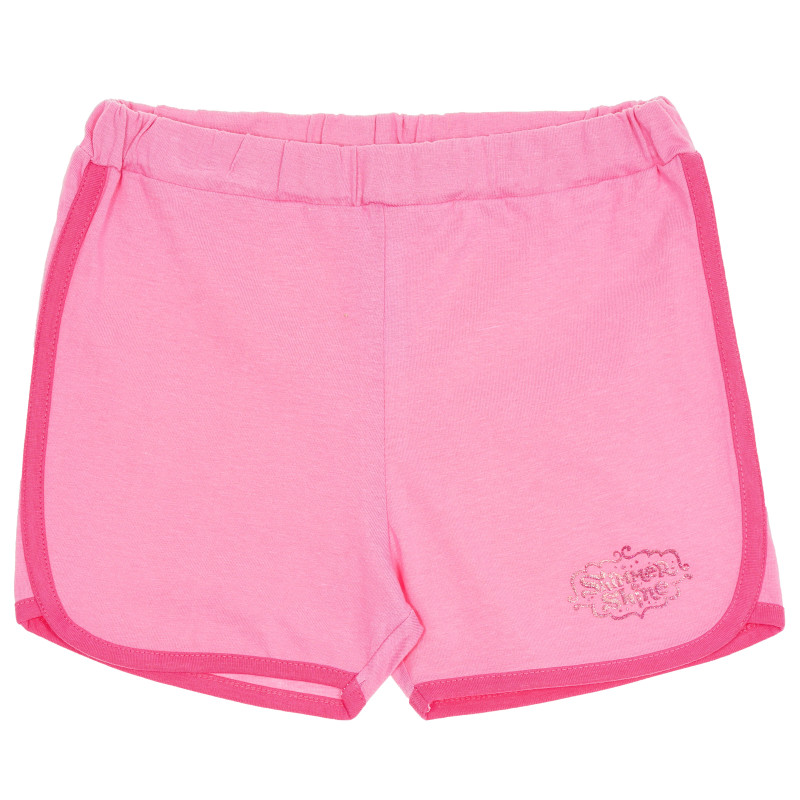 Pantaloni de bumbac pentru fetițe, roz  180499