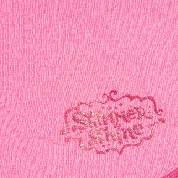 Pantaloni de bumbac pentru fetițe, roz Disney 180500 2