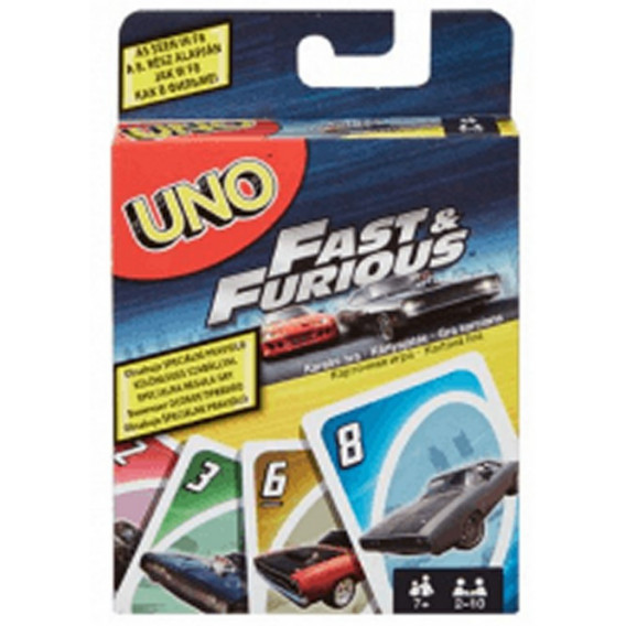 Cărți de joc UNO, Fast and Furious Dino Toys 18063 
