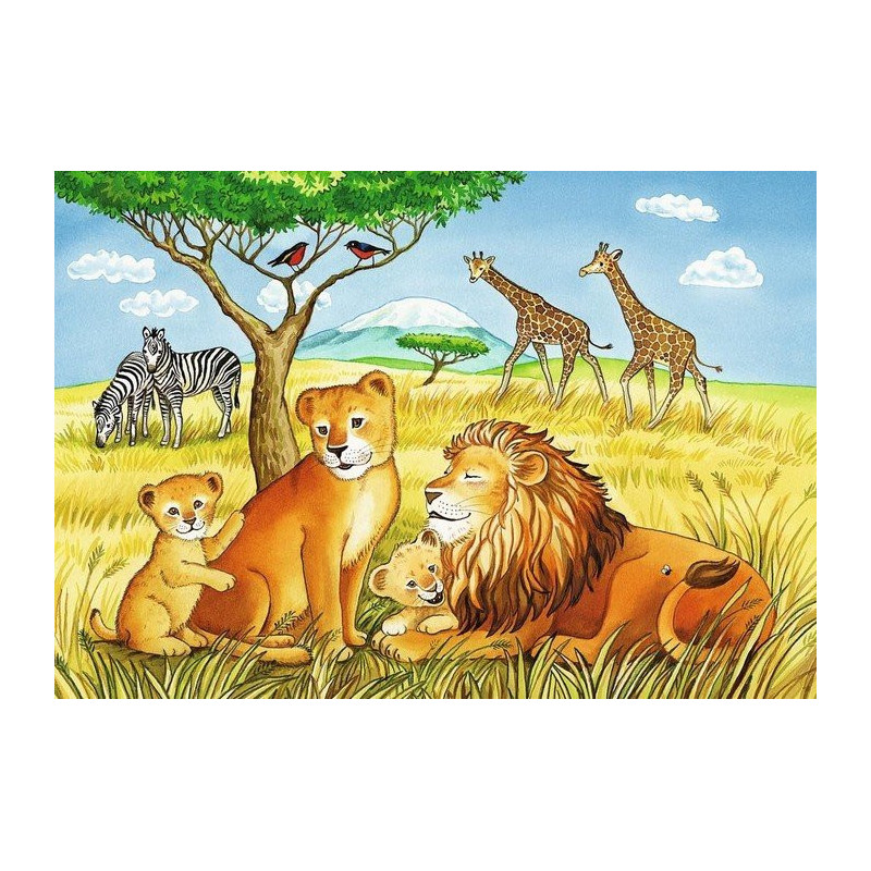 Puzzle 2 în 1 animale din safari  18073