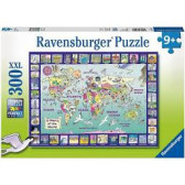 Puzzle 2D Explorează lumea Ravensburger 18081 