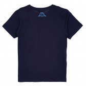 Bluză albastră cu mâneci scurte din bumbac pentru fete KAPPA 180817 4