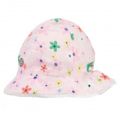 Pălărie de bumbac cu imprimeu floral, pentru fete, roz Boboli 180976 2