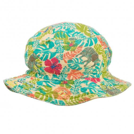 Pălărie de bumbac cu imprimeu floral Boboli 180984 2
