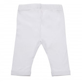 Pantaloni pentru fete, culoare albă Chicco 180995 3