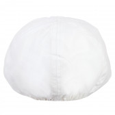 Șapcă de bumbac cu cozoroc pentru băieți, albă Boboli 181004 3
