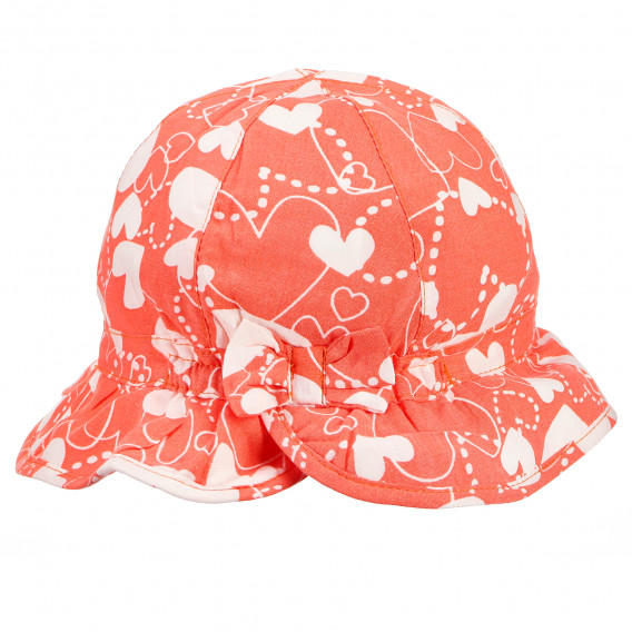 Pălărie cu imprimeu inimioare, pentru fete Boboli 181049 3