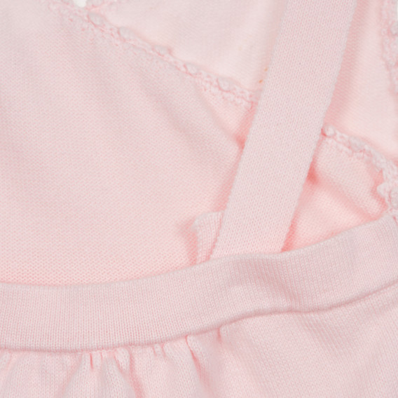 Salopetă roz din bumbac, pentru fetițe Tape a l'oeil 181078 7
