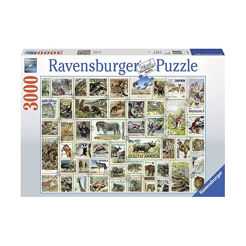Puzzle Timbre cu animale, marca Ravensburg  18109