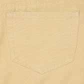 Pantaloni din bumbac maro cu cinci buzunare pentru fete Vitivic 181133 3