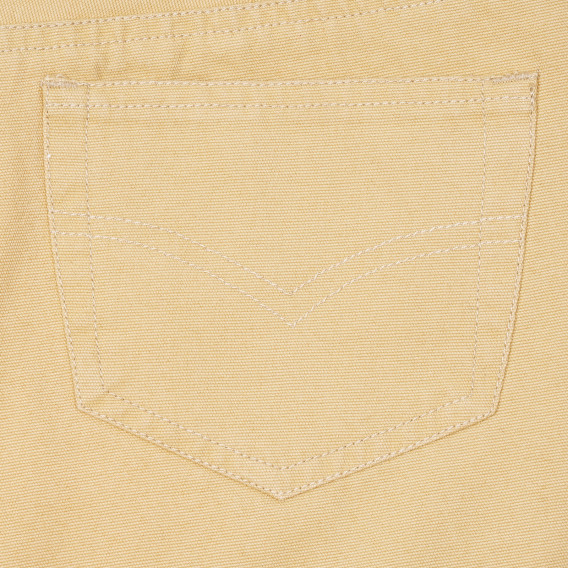 Pantaloni din bumbac maro cu cinci buzunare pentru fete Vitivic 181133 3