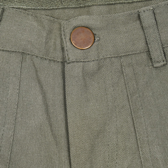 Pantaloni scurți din bumbac verde pentru fete Vitivic 181136 2