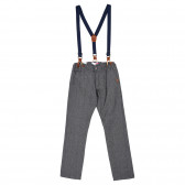 Pantaloni din bumbac de culoare gri pentru băieți Name it 181158 