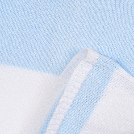 Bluză alb cu albastru, din bumbac, pentru băieței Neck & Neck 181177 2