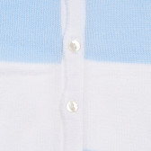 Bluză alb cu albastru, din bumbac, pentru băieței Neck & Neck 181178 3