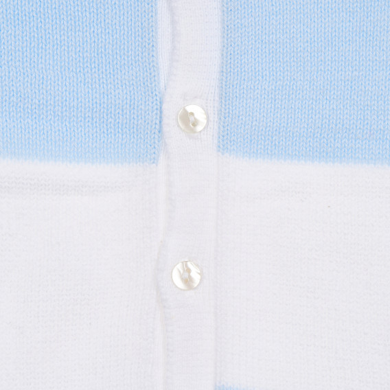 Bluză alb cu albastru, din bumbac, pentru băieței Neck & Neck 181178 3
