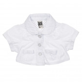 Jachetă albă din bumbac pentru fetițe Tape a l'oeil 181203 