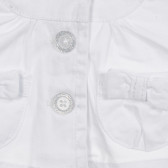 Jachetă albă din bumbac pentru fetițe Tape a l'oeil 181205 3