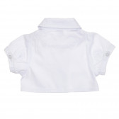 Jachetă albă din bumbac pentru fetițe Tape a l'oeil 181206 4