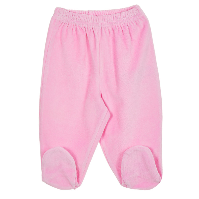 Pantaloni cu talpă pentru copii, în roz  181207