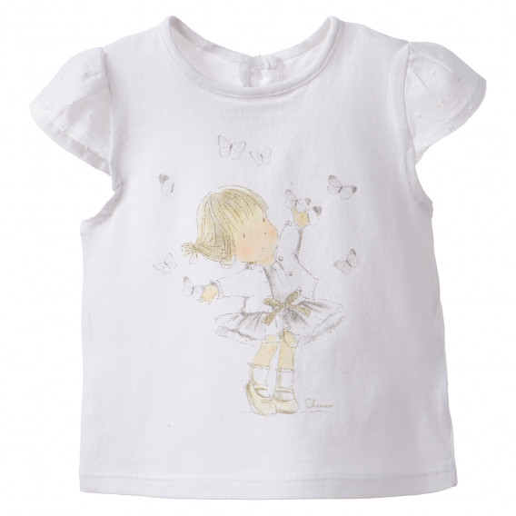 Bluză pentru bebeluși, în alb Chicco 181227 