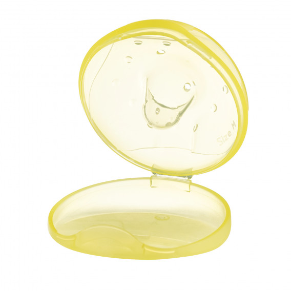 Protecție mameloane pentru mamele care alăptează, M, 1 buc., culoare galbenă NUK 181436 2