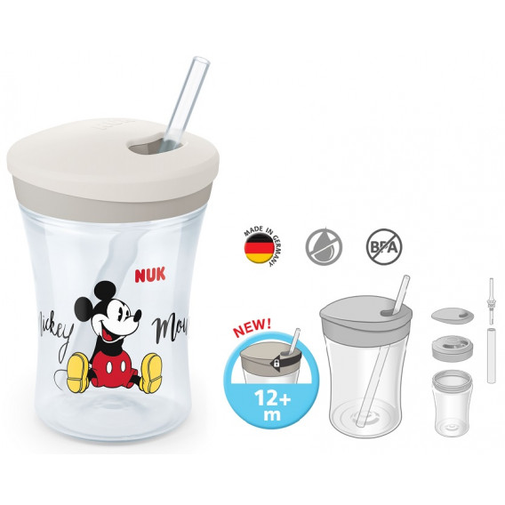 Cupă Evolution Action din polipropilenă cu imprimeu Mickey, 230 ml. NUK 181571 8