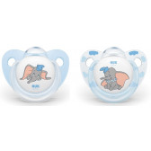 2 buc. Suzete Dumbo pentru bebeluși 6-18 luni NUK 181689 