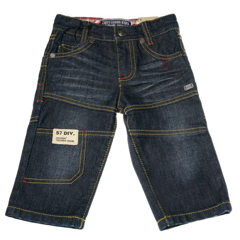 Jeans albaștri, din bumbac, pentru băieței  181916