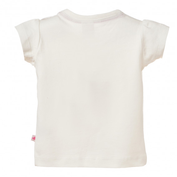 Tricou alb din bumbac pentru bebeluși, inimă FZ frendz 182056 2