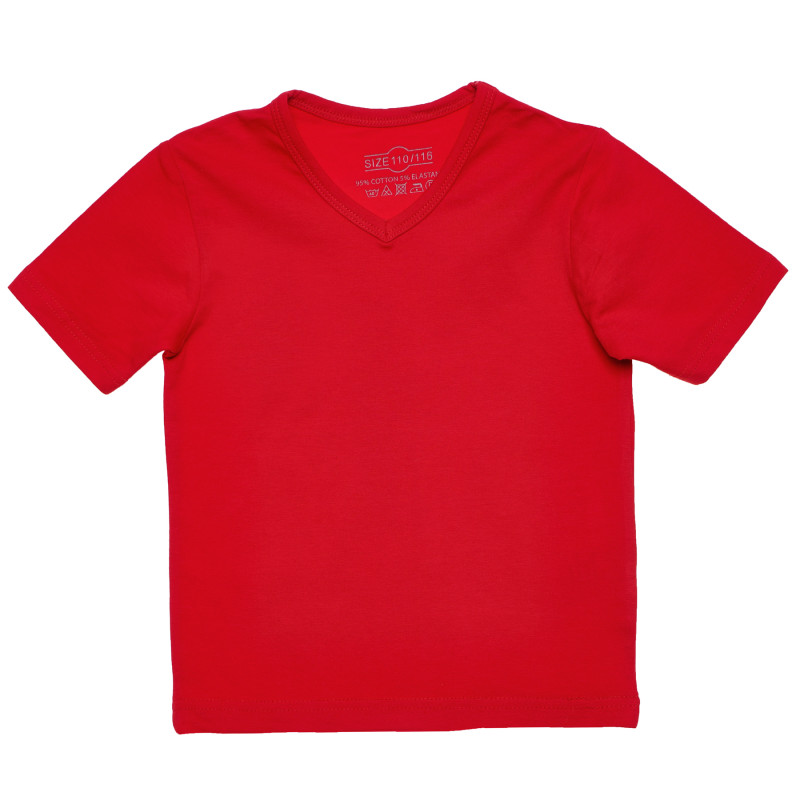 Tricou roșu de bumbac pentru fete  182128