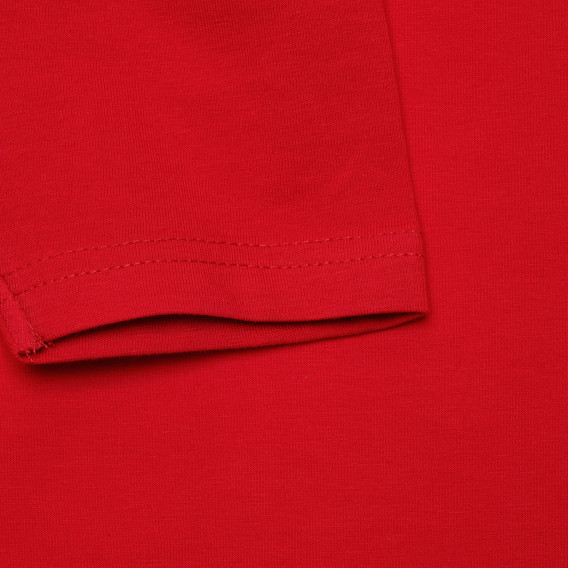 Tricou roșu de bumbac pentru fete Disney 182130 4