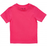 Tricou de bumbac pentru fete, culoarea roz FZ frendz 182140 