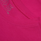 Bluză de bumbac pentru fete, culoare roz închis Disney 182145 4