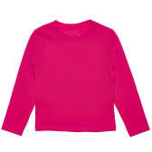 Bluză de bumbac pentru fete, culoare roz închis Disney 182147 